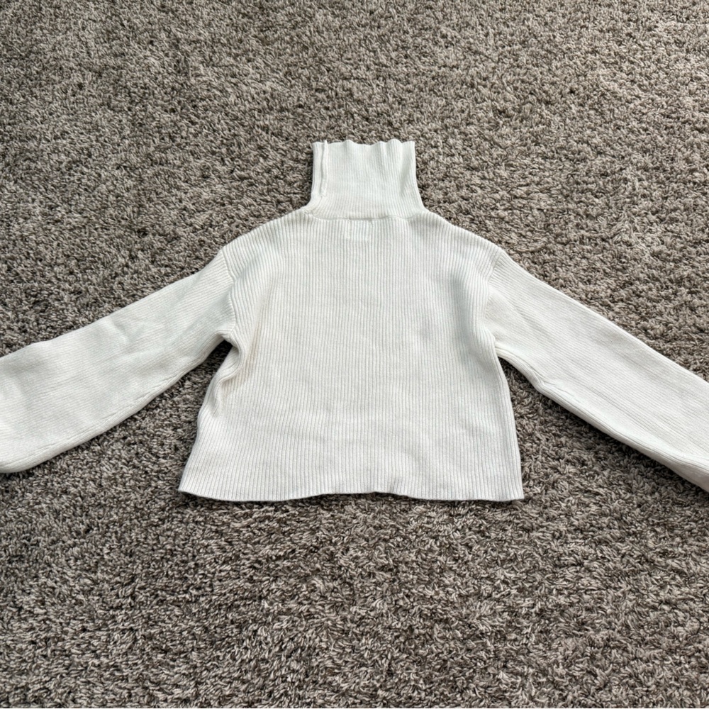 Cozy White Turtleneck Sweater